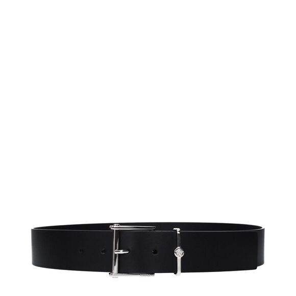 Versace Black Leather Regular Men\'s Belt